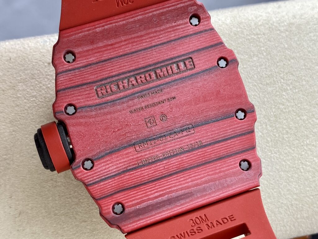 Đồng Hồ Richard Mille RM12-01 Tourbillon Red Quartz TPT Replica VVS (3)