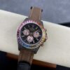 Đồng Hồ Rolex Daytona Rainbow Replica 11 Vỏ Carbon Dây Vải 40mm (9)