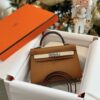 Túi Hermes Kelly Mini FA Khâu Tay Like Auth Cao Cấp Màu Nâu 20cm (2)