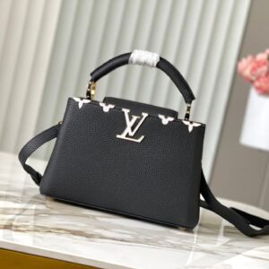Túi Louis Vuitton LV Capucines BB Siêu Cấp Nữ Màu Đen 27x18x9cm (2)