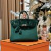 Túi Xách Hermes Birkin Màu Xanh Lá Replica 11 Cao Cấp 25cm (2)