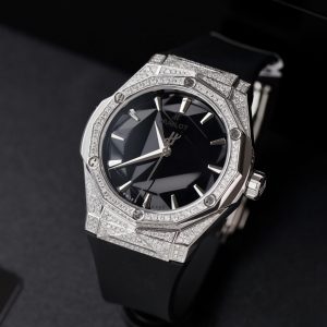 Đồng Hồ Hublot Orlinski Titanium Chế Tác Full Kim Cương Tự Nhiên