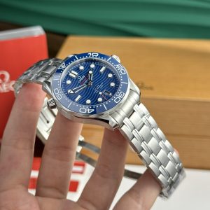 Đồng Hồ Omega Seamaster Diver 300M Co-Axial Master Replica Màu Xanh VSF (3)