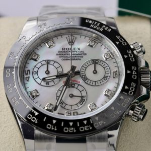 Đồng Hồ Rolex Cosmograph Daytona 116500LN Mặt Xà Cừ Cọc Số Moissanite 40mm (5)