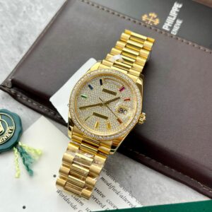 Đồng Hồ Rolex Day-Date Fake Bọc Vàng 18K