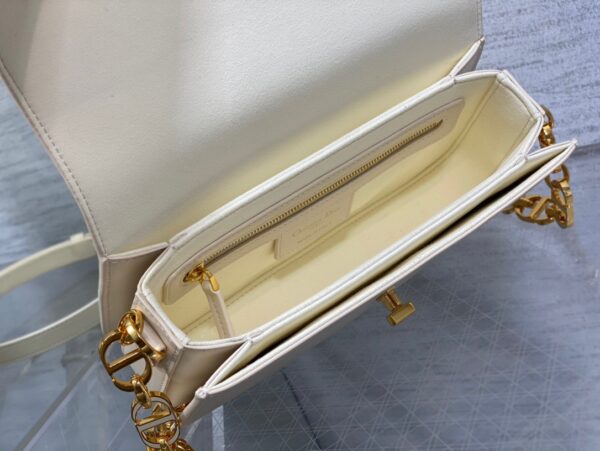 Túi Dior 30 Montaigne Nữ Chất Da Mịn Khóa Vàng Bóng Siêu Cấp 22.5x12 (2)
