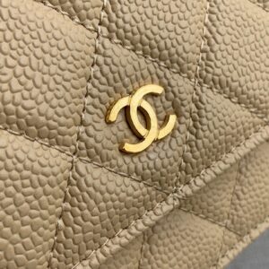Túi Xách Hàng Hiệu Chanel Woc Nữ Khóa Vàng Bóng Cao Cấp 19cm (2)