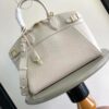 Túi Xách Louis Vuitton LV Lock It MM Nữ Màu Trắng Siêu Cấp 36x29cm (2)