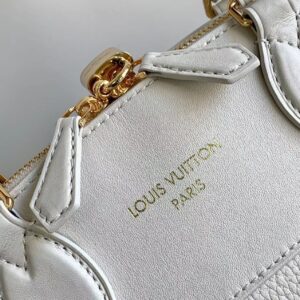 Túi Xách Louis Vuitton LV Lock It MM Nữ Màu Trắng Siêu Cấp 36x29cm (2)