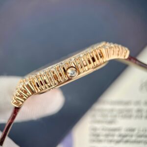Đồng Hồ Chopard Replica 11 Bọc Vàng Hồng 18k Đính Kim Cương Moissanite 34mm (2)