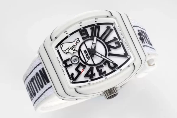 Đồng Hồ Franck Muller V45 Year Of The Rabbit White Carbon Replica 45mm (8)