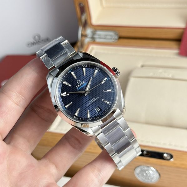 Đồng Hồ Omega Seamaster Replica Cao Cấp Mặt Xanh Nhà Máy VS (6)