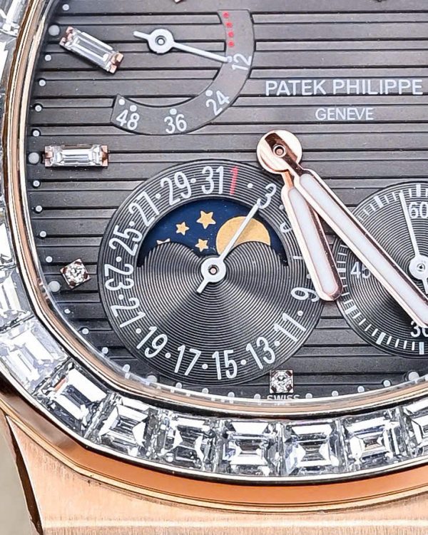 Đồng Hồ Patek Philippe Vàng Khối 18K Kim Cương Thiên Nhiên Hong Kong