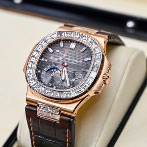 Đồng Hồ Patek Philippe Vàng Khối 18K Kim Cương Thiên Nhiên Hong Kong