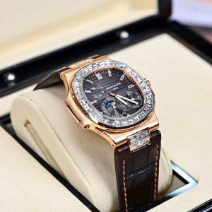 Đồng Hồ Patek Philippe Vàng Khối 18K Kim Cương Thiên Nhiên Hong Kong