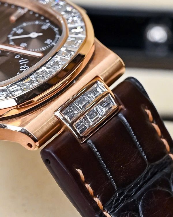 Đồng Hồ Patek Philippe Vàng Khối 18K Kim Cương Thiên Nhiên Hong Kong