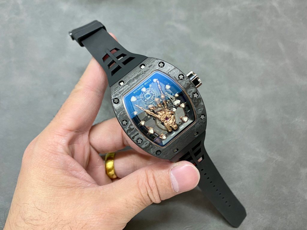 Đồng Hồ Richard Mille RM66 Flying Chế Tác Tourbillon Carbon Vàng 18K Tinh Chỉnh (6)