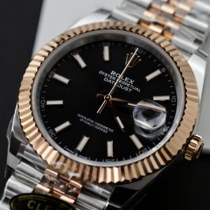 Đồng Hồ Rolex DateJust 126331 Mặt Đen Cọc Dạ Quang Nhà Máy Clean (4)