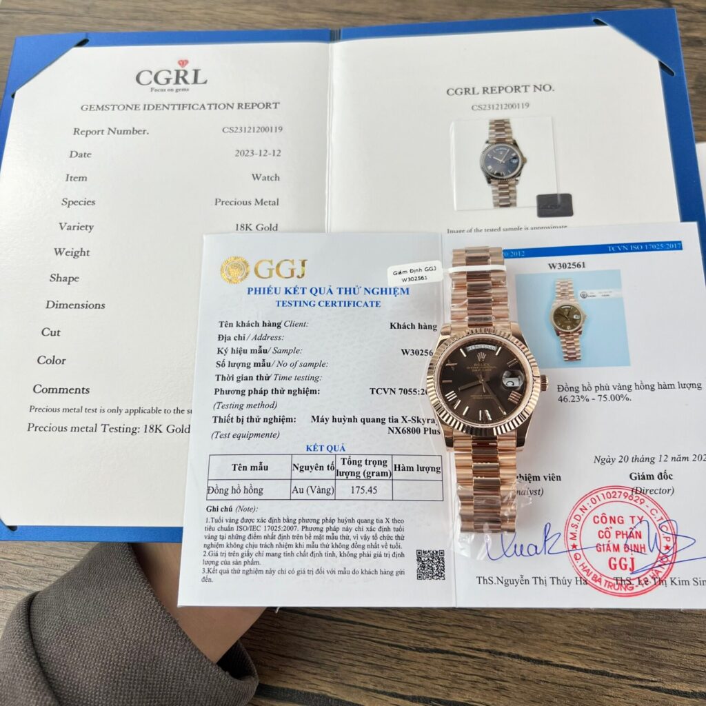 Đồng Hồ Rolex Day-Date Bọc Vàng Hồng 18k Trọng Lượng 175 Gram V3 GM Factory 40mm (2)