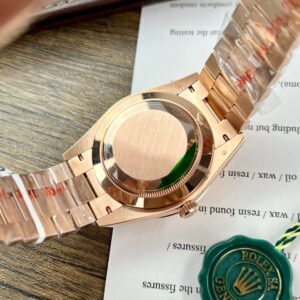 Đồng Hồ Rolex Day-Date Bọc Vàng Hồng 18k Trọng Lượng 175 Gram V3 GM Factory 40mm (2)