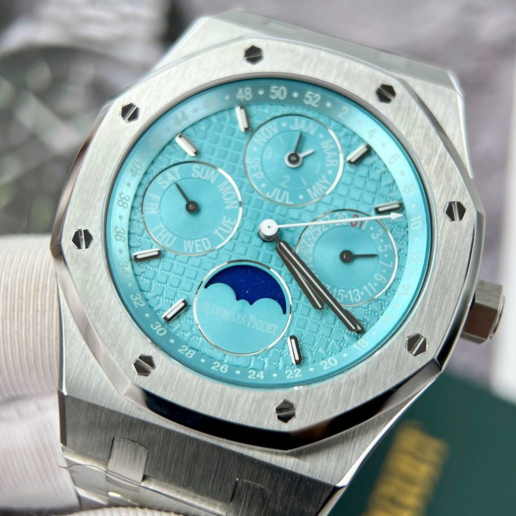 Đồng Hồ Audemars Piguet Royal Oak Perpetual Calendar Automatic Blue Dial 26574PT 41mm (2)