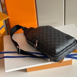 Túi Louis Vuitton Avenue Nam Chất Vải Damier Graphite Màu Xám Siêu Cấp 20x31x7cm (2)