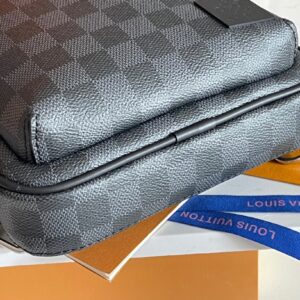 Túi Louis Vuitton Avenue Nam Chất Vải Damier Graphite Màu Xám Siêu Cấp 20x31x7cm (2)