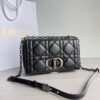 Túi Xách Dior Caro Nữ Màu Đen Khóa Bạc Like Auth 25cm (2)