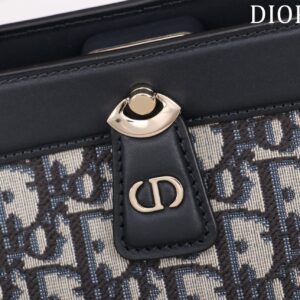 Túi Xách Dior Key Oblique Siêu Cấp Nữ Chất Vải Thổ Cẩm 22cm (2)