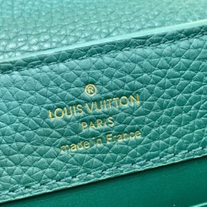 Túi Xách Louis Vuitton Capucines Like Auth Nữ Màu Xanh Lá 21mm (2)