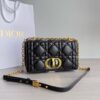 Túi Xách Nữ Cao Cấp Dior Caro Màu Đen Khóa Vàng Like Auth 25cm (2)
