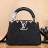 Túi Xách Nữ Cao Cấp Louis Vuitton Capucines Màu Đen Like Auth 21cm (2)