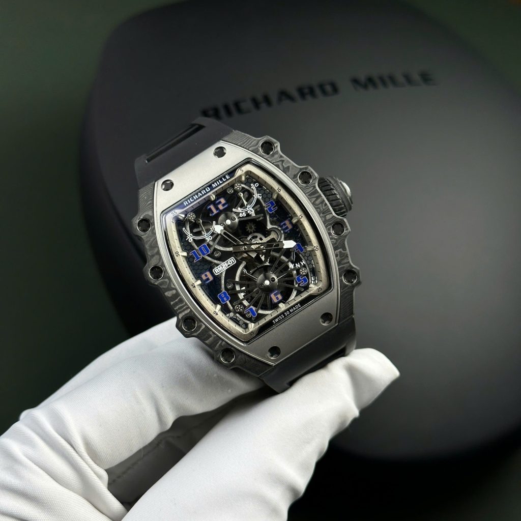 Đồng Hồ Richard Mille Chế Tác RM21-01 Aerodyne Tourbillon Màu Đen 43mm (2)