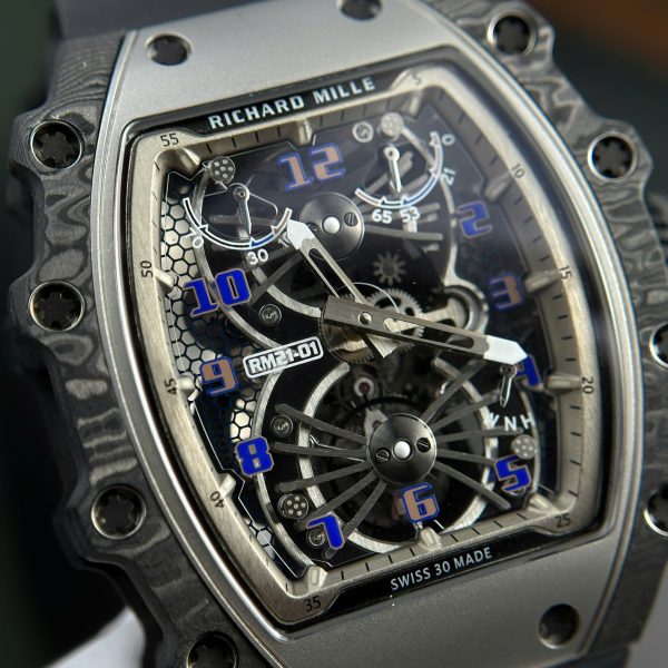 Đồng Hồ Richard Mille Chế Tác RM21-01 Aerodyne Tourbillon Màu Đen 43mm (2)