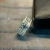 Nhẫn Nam Chế Tác Mặt Chữ T Kim Cương Moissanite Baguette Vàng Trắng 101418k (2)