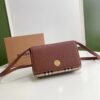 Túi Burberry Small Leather Vintage Penny Siêu Cấp Màu Nâu 20x12x5cm (2)