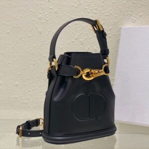 Túi Xách Dior C’est Small Bucket Bag Siêu Cấp Nữ Màu Đen 18x17x7cm (2)
