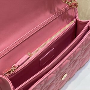 Túi Xách Hàng Hiệu Dior Woc Nữ Màu Hồng Siêu Cấp 24x14x7 (2)