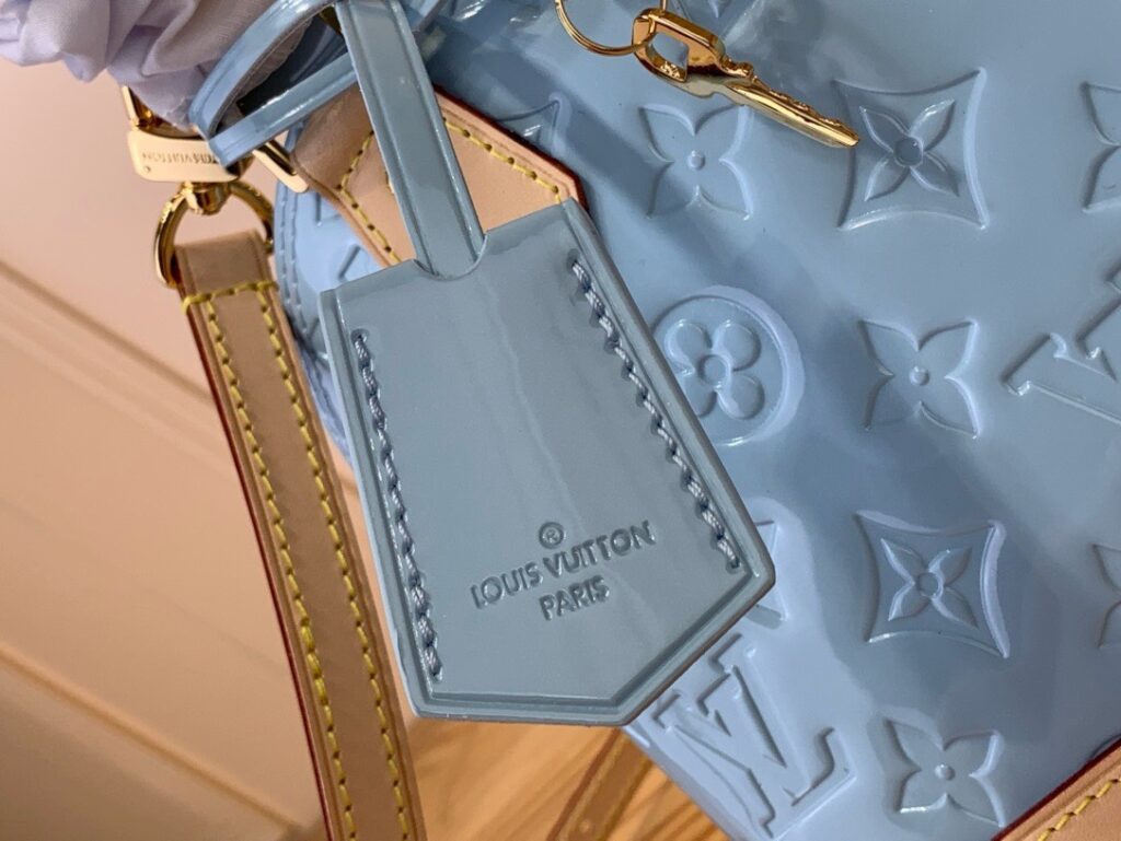Túi Xách Nữ Siêu Cấp Louis Vuitton LV Alma BB Màu Xanh Dương 23.5x17.5x11 (2)