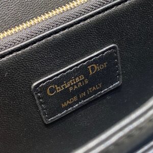 Túi Xách Siêu Cấp Dior Woc Nữ Màu Đen Khóa Vàng 24x14x7 (2)