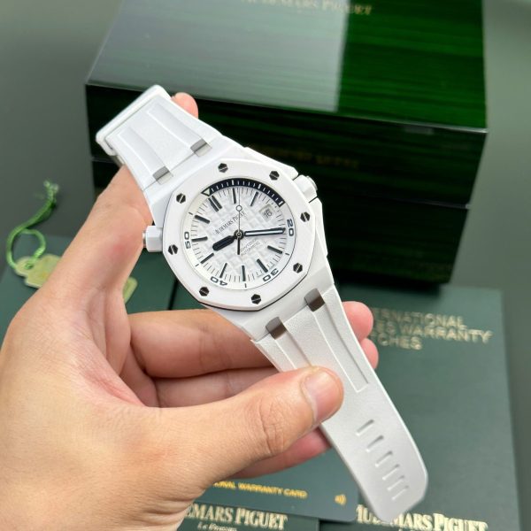 Đồng Hồ Audemars Piguet Royal Oak Offshore 15707CB Gốm Trắng APS 42mm (7)