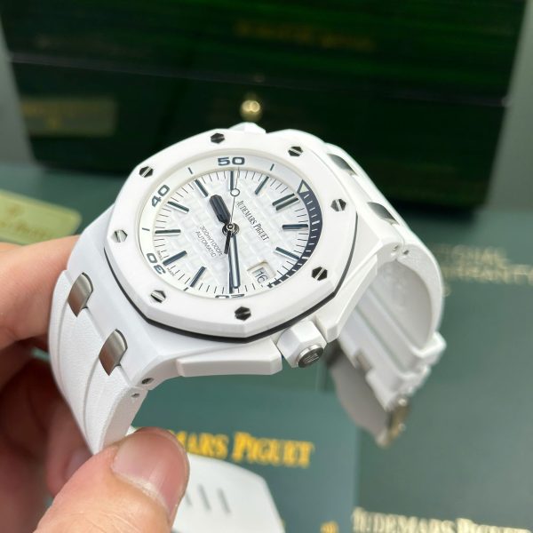 Đồng Hồ Audemars Piguet Royal Oak Offshore 15707CB Gốm Trắng APS 42mm (7)