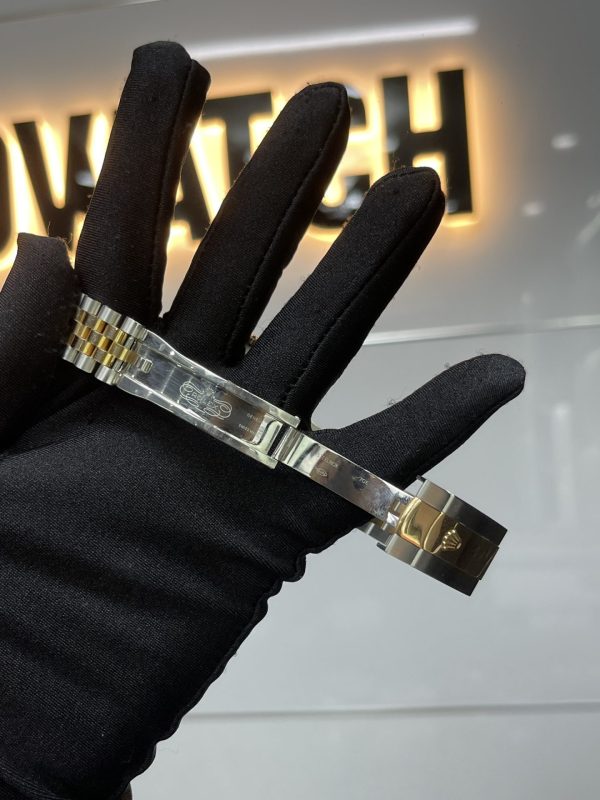 Đồng Hồ Cũ Rolex DateJust Replica 11 Bọc Vàng Thật 18K Cọc Số Kim Cương Tự Nhiên 36mm (2)