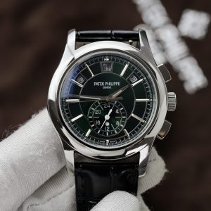 Đồng Hồ Patek Philippe Complications 5905G Replica Cao Cấp Mặt Xanh Lá (6)