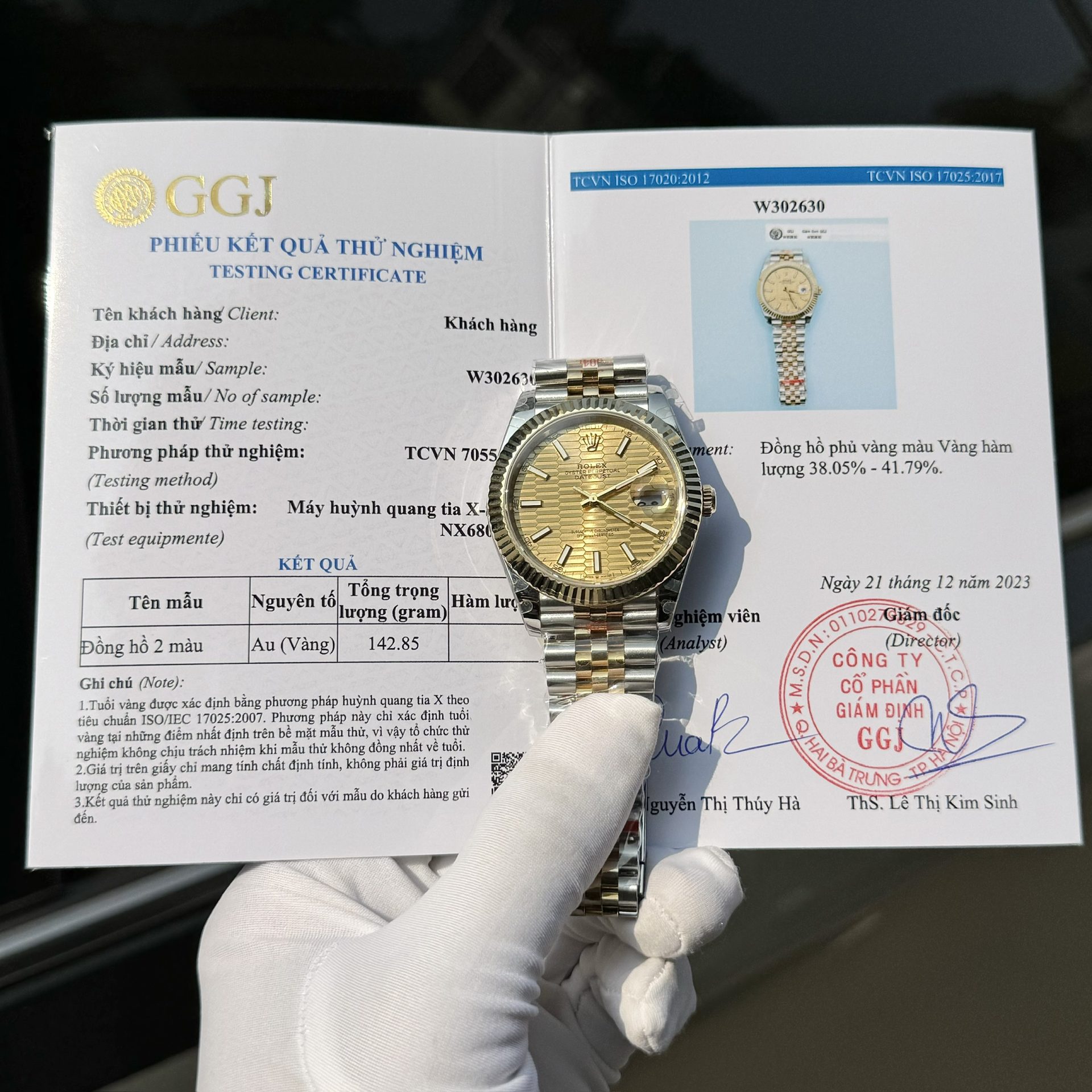 Đồng Hồ Rolex DateJust Bọc Vàng Mặt Xếp Gạch Nhà Máy GM 41mm (1)