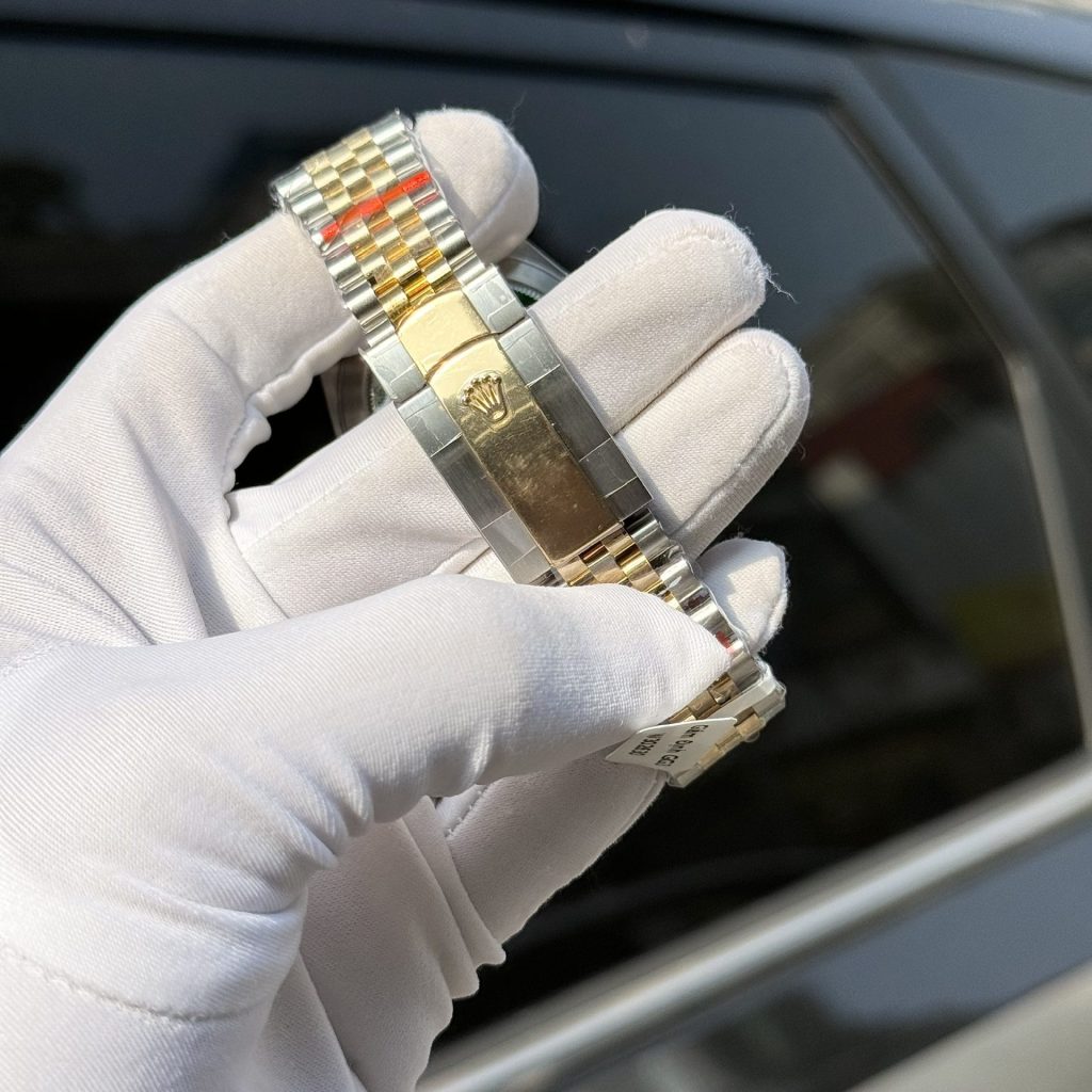 Đồng Hồ Rolex DateJust Bọc Vàng Mặt Xếp Gạch Nhà Máy GM 41mm (1)