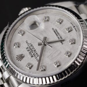 Đồng Hồ Rolex DateJust Mặt Thiên Thạch Cọc Số Moissanite Nhà Máy Clean 36-41nmm (12)