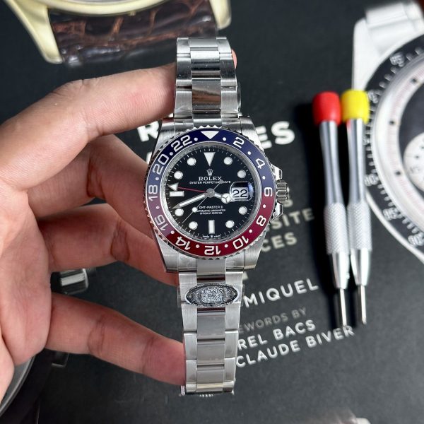 Đồng Hồ Rolex GMT-Master II 126710BLRO Pepsi V3 Dây Oyster Nhà Máy Clean (3)