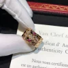 Nhẫn Nữ Bvlgari Serpenti Chế Tác Ruby Kim Cương Vàng Hồng 18K (2)