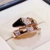 Nhẫn Nữ Bvlgari Thiết Kế Hình Rắn Chế Tác Kim Cương Vàng Hồng 18K (2)